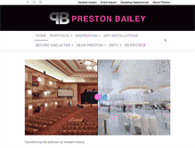 Tablet Screenshot of prestonbailey.com